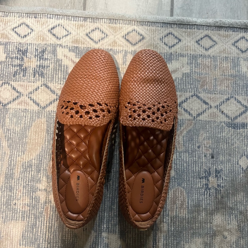 Birdies starling woven cognac size 8.5